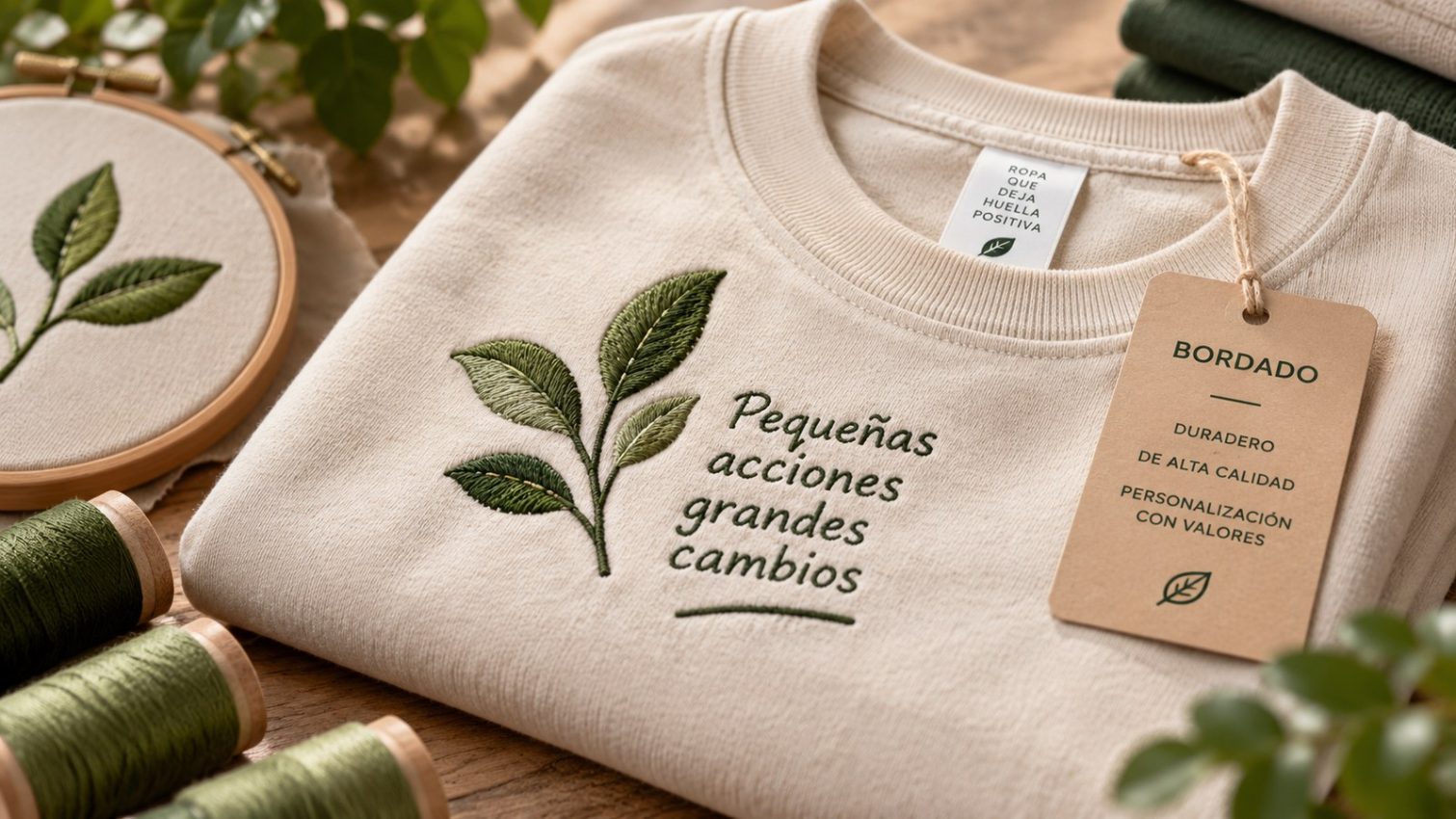 Bordado en camisetas y prendas ecológicas: una técnica duradera y de alta calidad