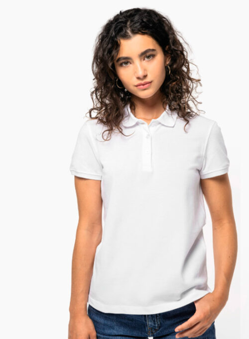 Polo K291 de punto piqué manga corta mujer hecho en Portugal