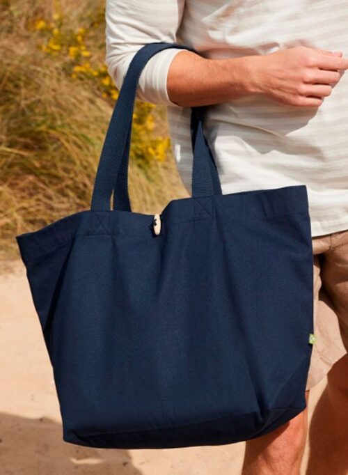 EarthAware™ W850. Bolso Marina de algodón orgánico.