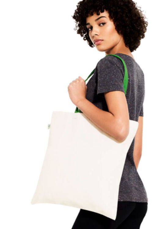 Tote Bag algodón orgánico Contraste | Camisetas bichobichejo