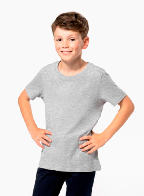 Camiseta infantil k3038 de manga corta hecha en Portugal