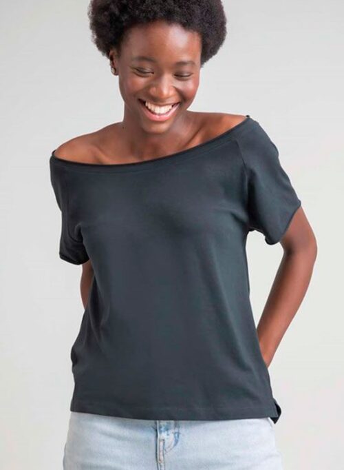 Mantis. Camiseta mujer holgada algodón orgánico