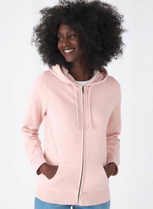 Colors. Chaqueta sudadera mujer cremallera y capucha BIO