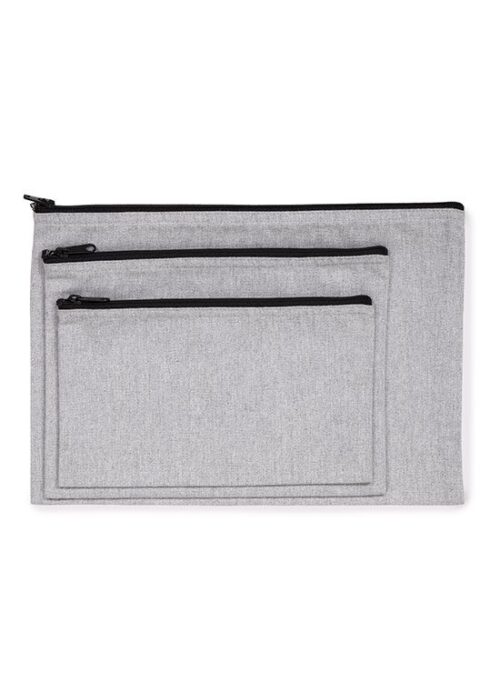 Estuche KI5701. Algodón y poliéster reciclados. 3 tamaños.